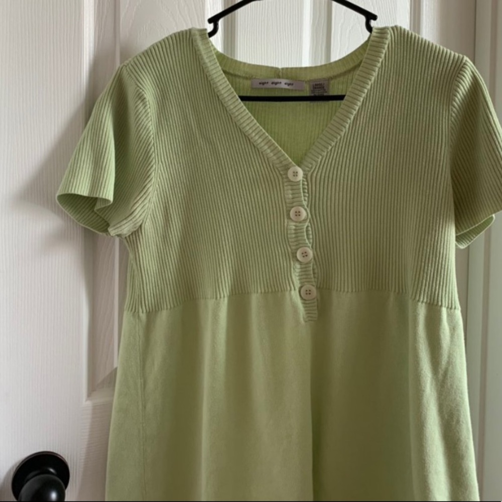 Lime green top